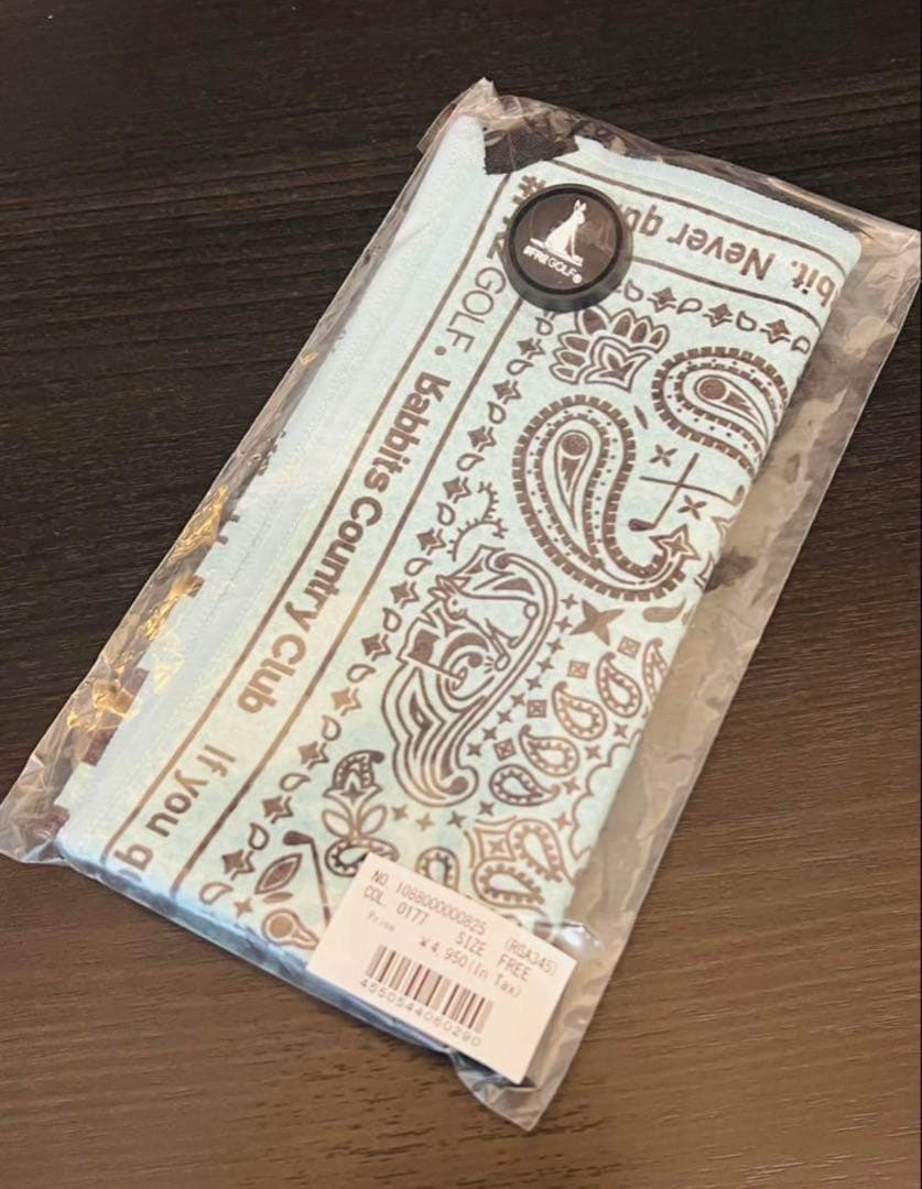 【沖縄限定】FR2 Paisley Turquoise Blue ゴルフ タオル