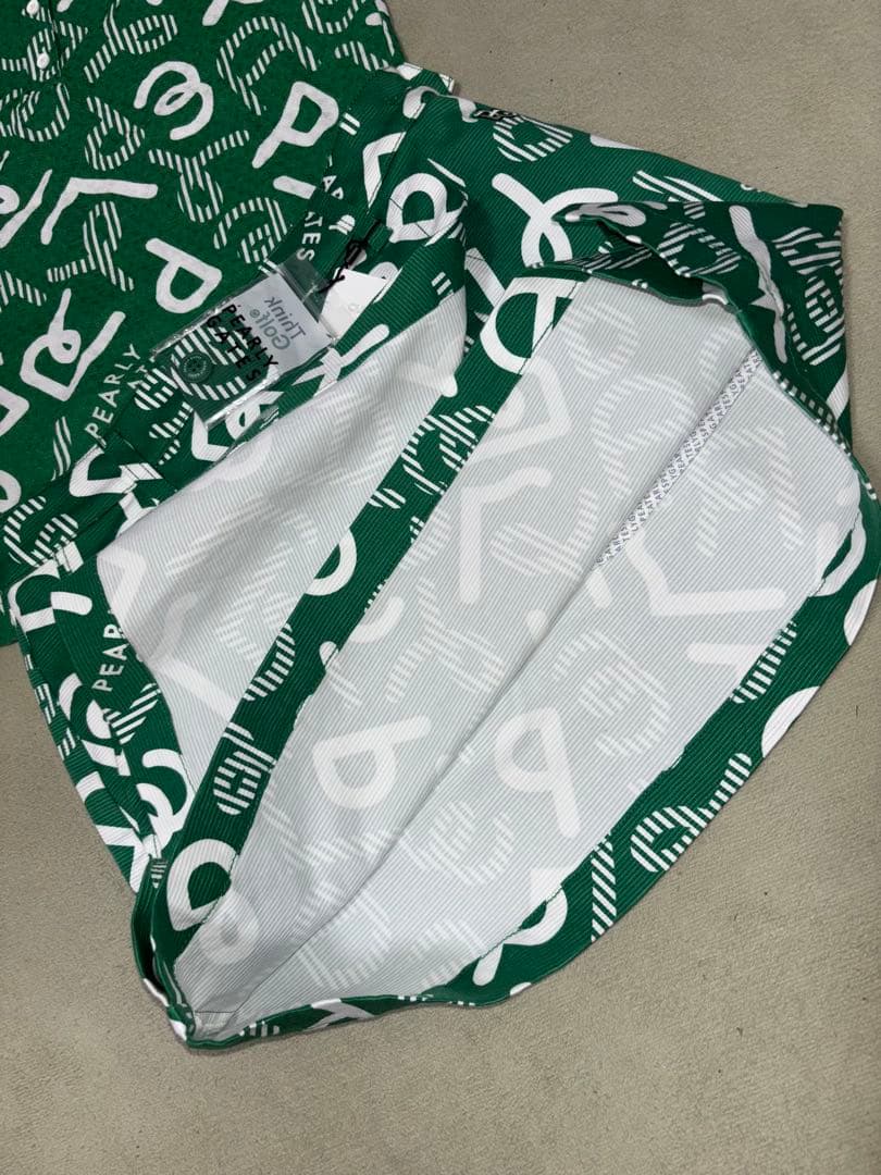 （新品）パーリーゲイツ 、もやっとロゴ柄シリーズ、セットアップ、サイズ0