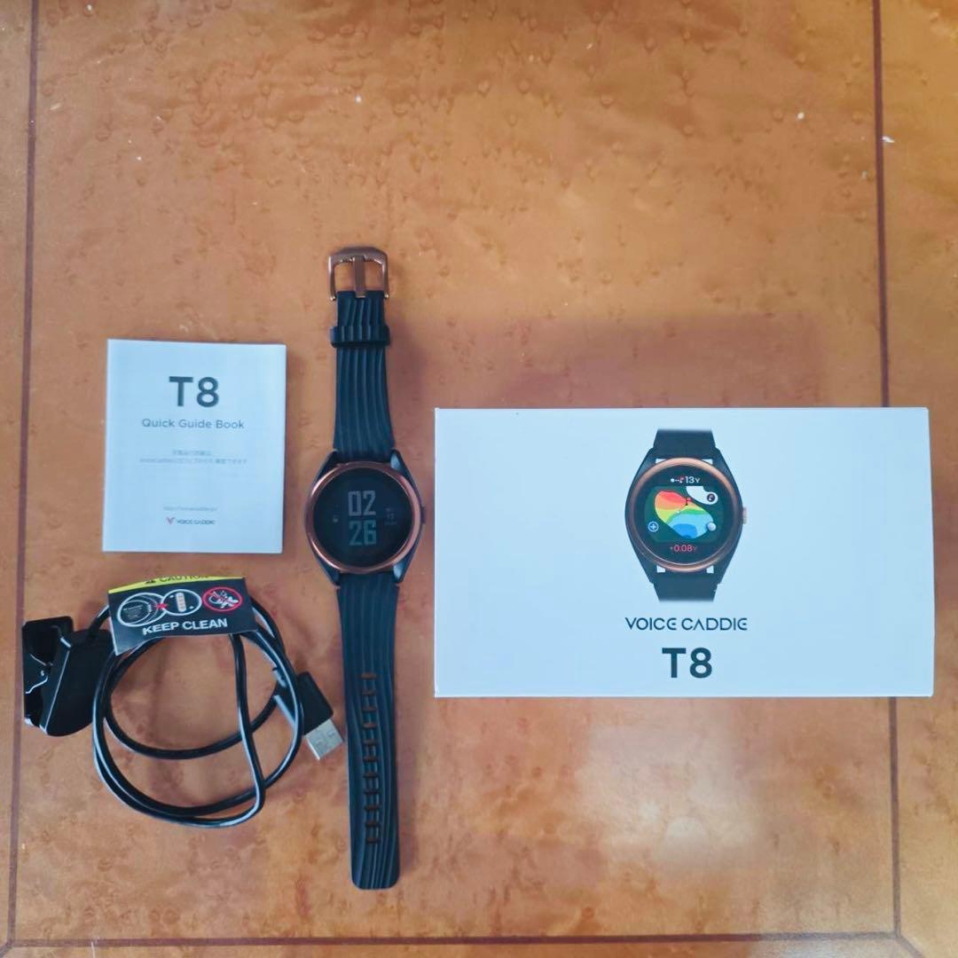ゴルフ距離計　腕時計型　VOICE CADDIE T8 GPSナビウォッチ