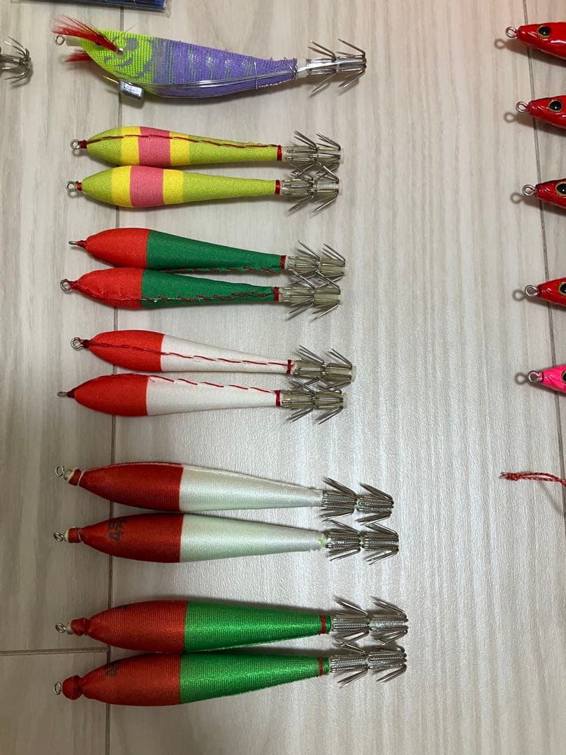 イカメタル用エギとメタルスッテ、ほぼ未使用品