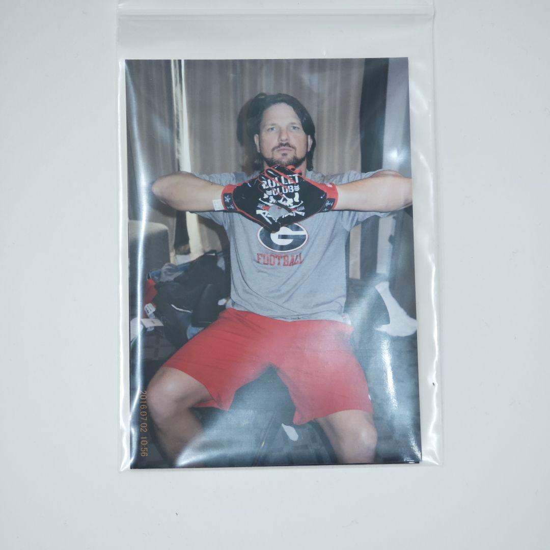 【激レア】 AJスタイルズ 本人着用 Bullet Clubグローブ 黒 赤