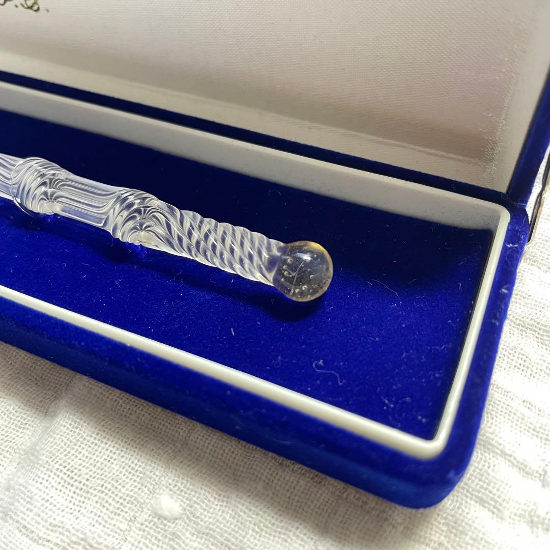 新品　未使用　佐瀬工業所　佐藤勇 ガラスペン ソフトひねり クリア