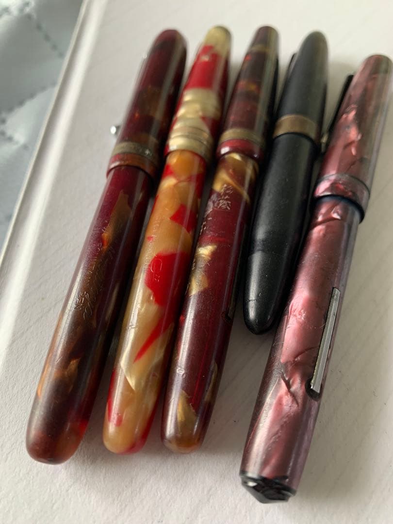 昭和期 万年筆 5本まとめ売り（ジャンク品）