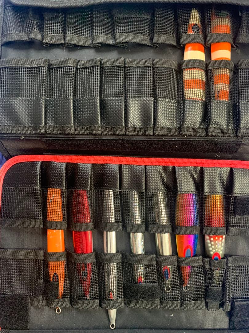 スロージギング メダルジグ、バッグ、フックセット 180g〜380g