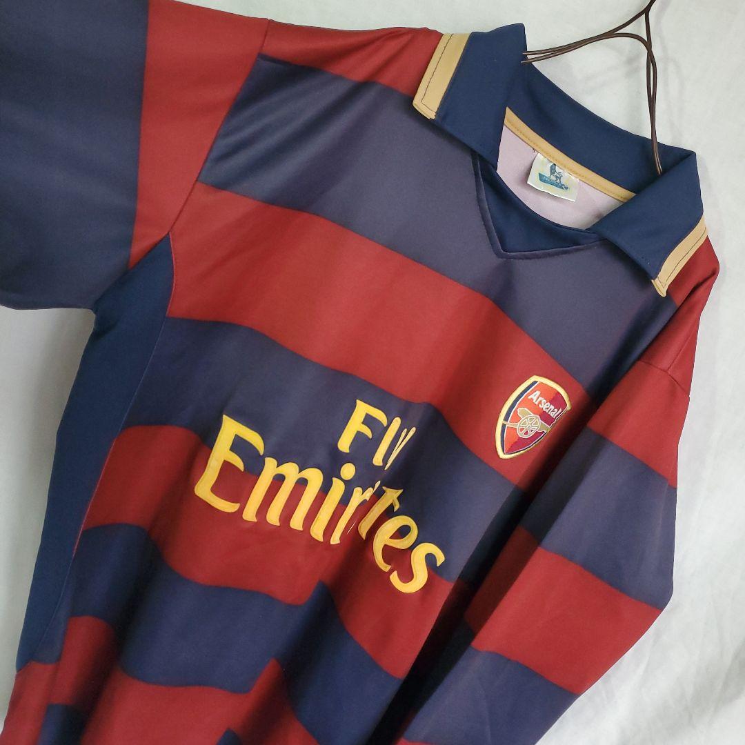 アーセナル ロビン・ファン・ペルシ サッカー 長袖 ユニフォーム ストライプ