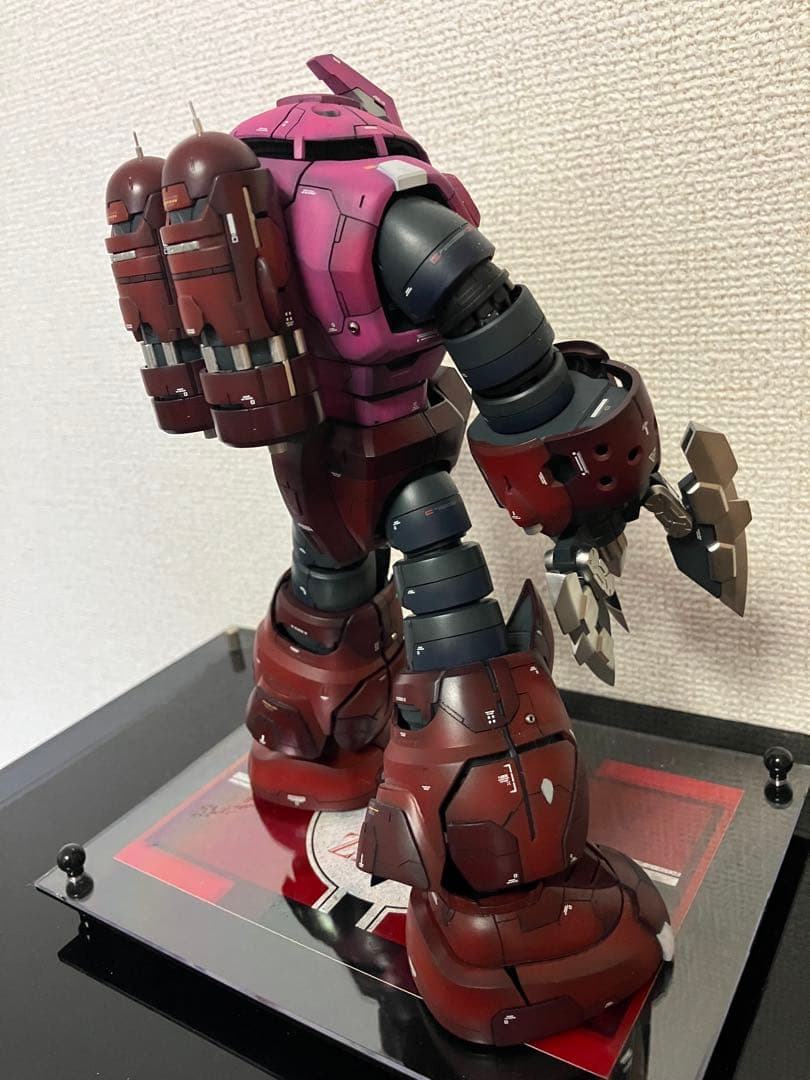 MG シャア専用ズゴック　改修塗装済完成品　台座付