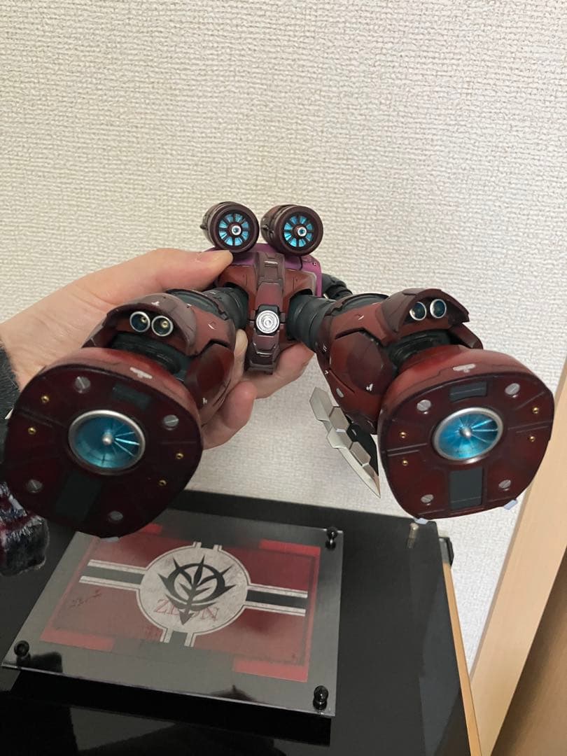 MG シャア専用ズゴック　改修塗装済完成品　台座付