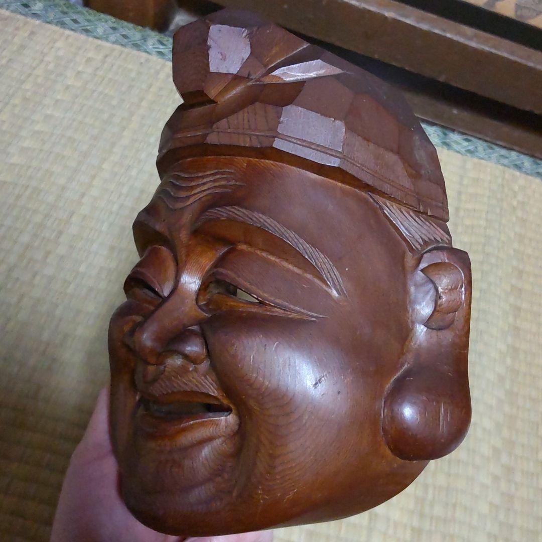 恵比寿様　飛騨高山　一位一刀彫