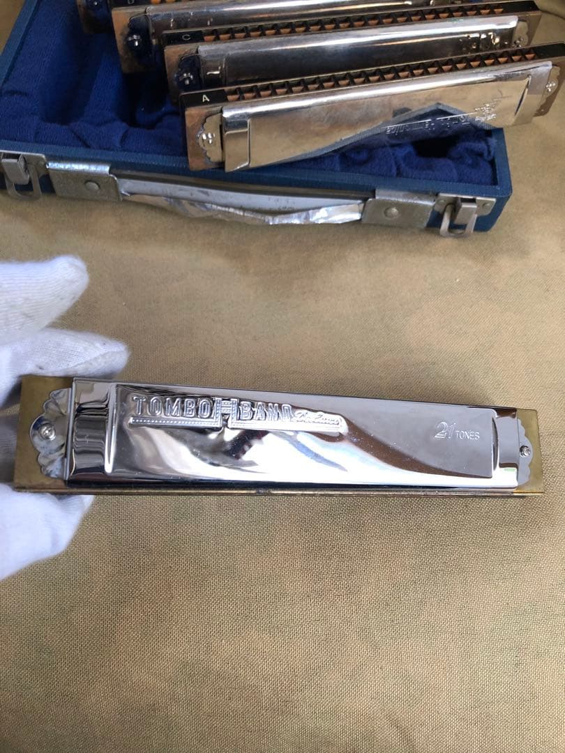 TOMBO ハーモニカA.C.D.E. F.G調 プレミアム 21穴 tones