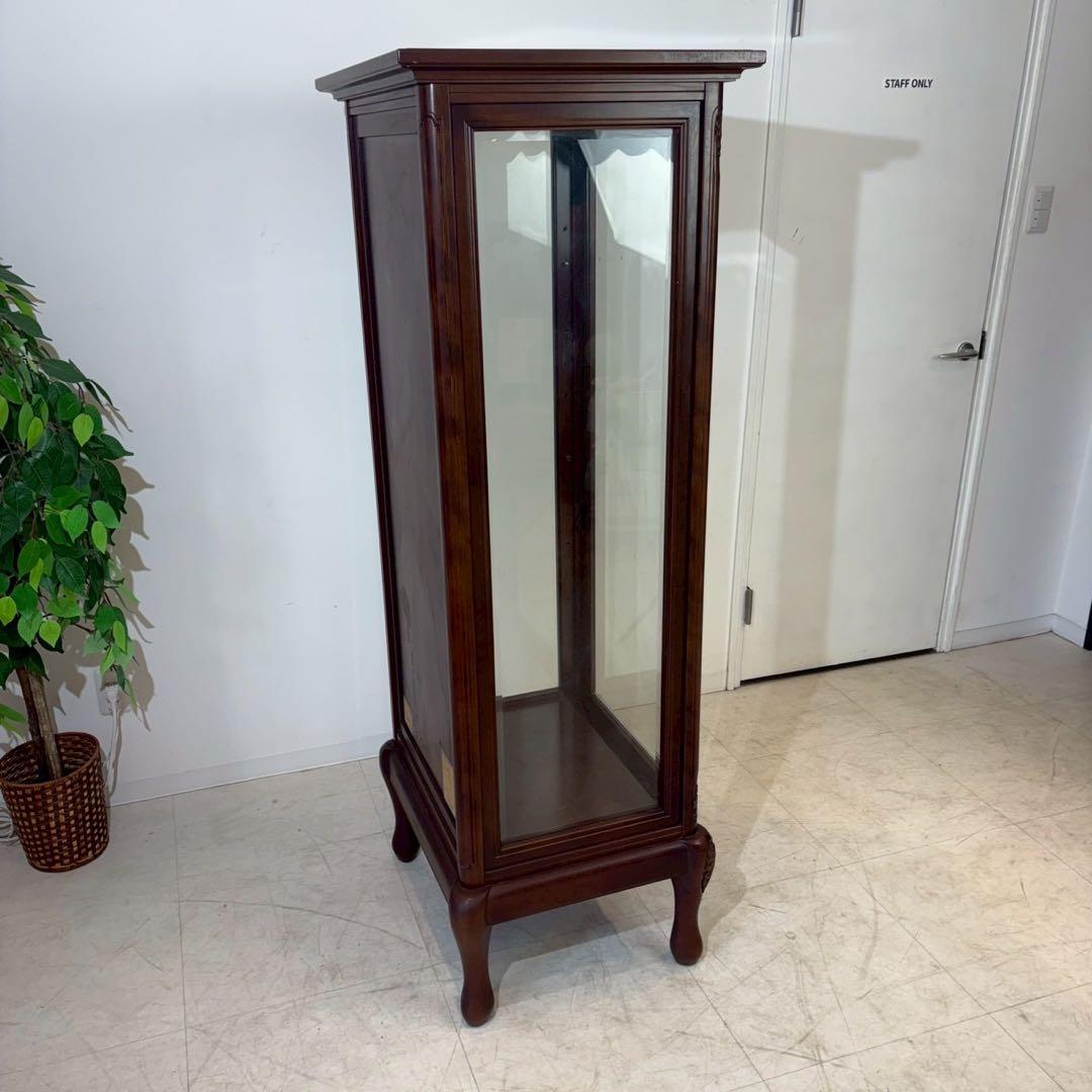 縦型 キュリオケース　ガラスケース ショーケース 飾り棚 ディスプレイ棚