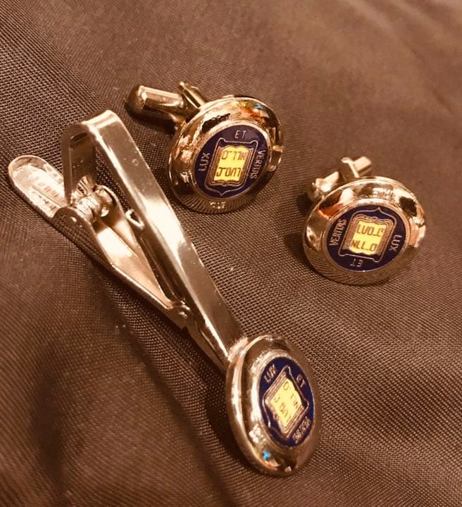 アイビーリーグ真鍮製カフス、タイバーのセット大変貴重！