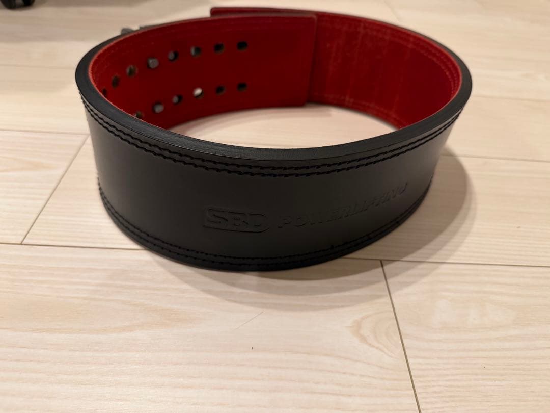 SBD トレーニング・パワーベルト 黒/赤