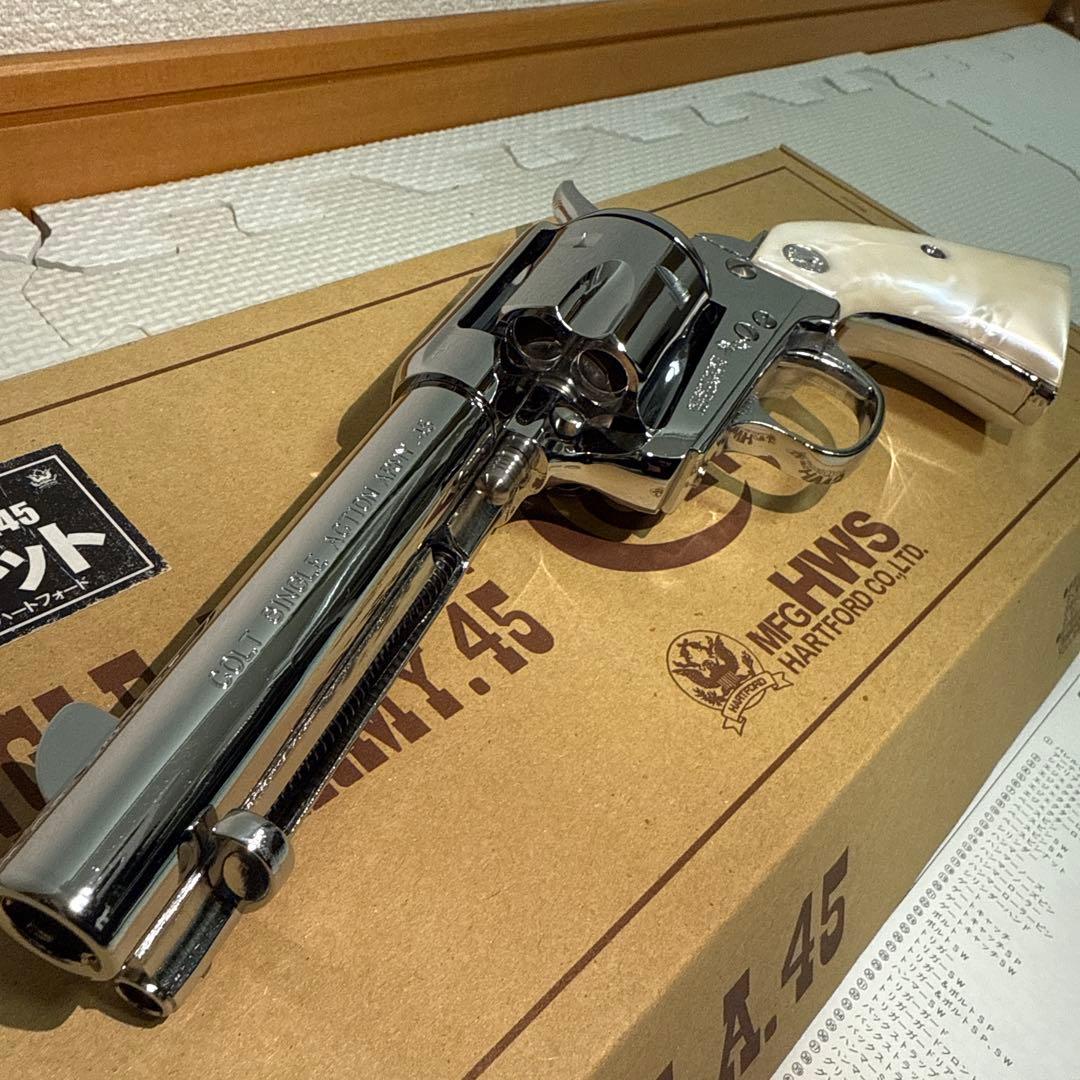 組立済未発火 ハートフォード SAA.45 シビリアン オールシルバー組立キット