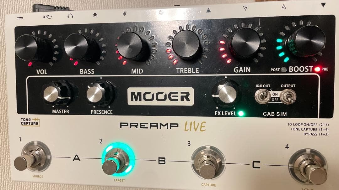 Mooer PREAMP LIVE ムーア アンプシミュレーター