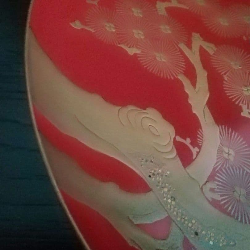 漆工芸　朱漆　金蒔絵　盃⑤　江戸から明治時代　七組盃のひとつ