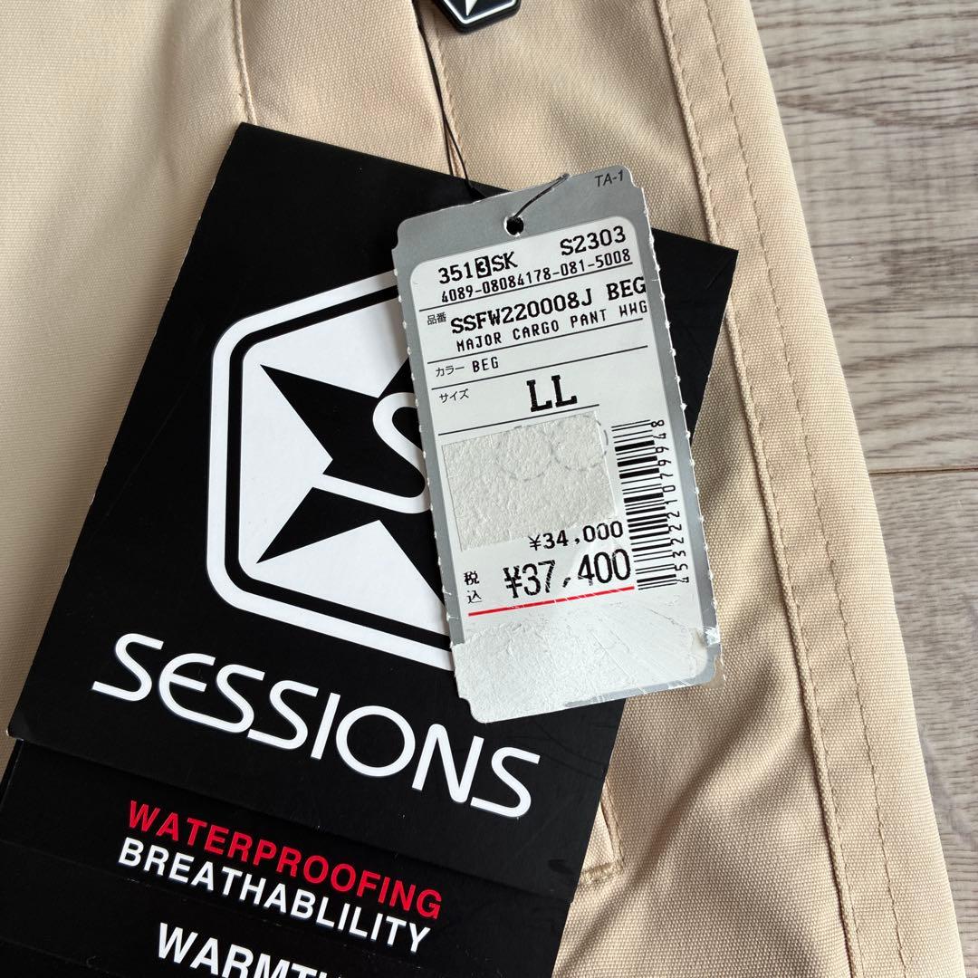 定価3.7万未使用 セッションズ MAJOR CARGO スノーボードパンツXL