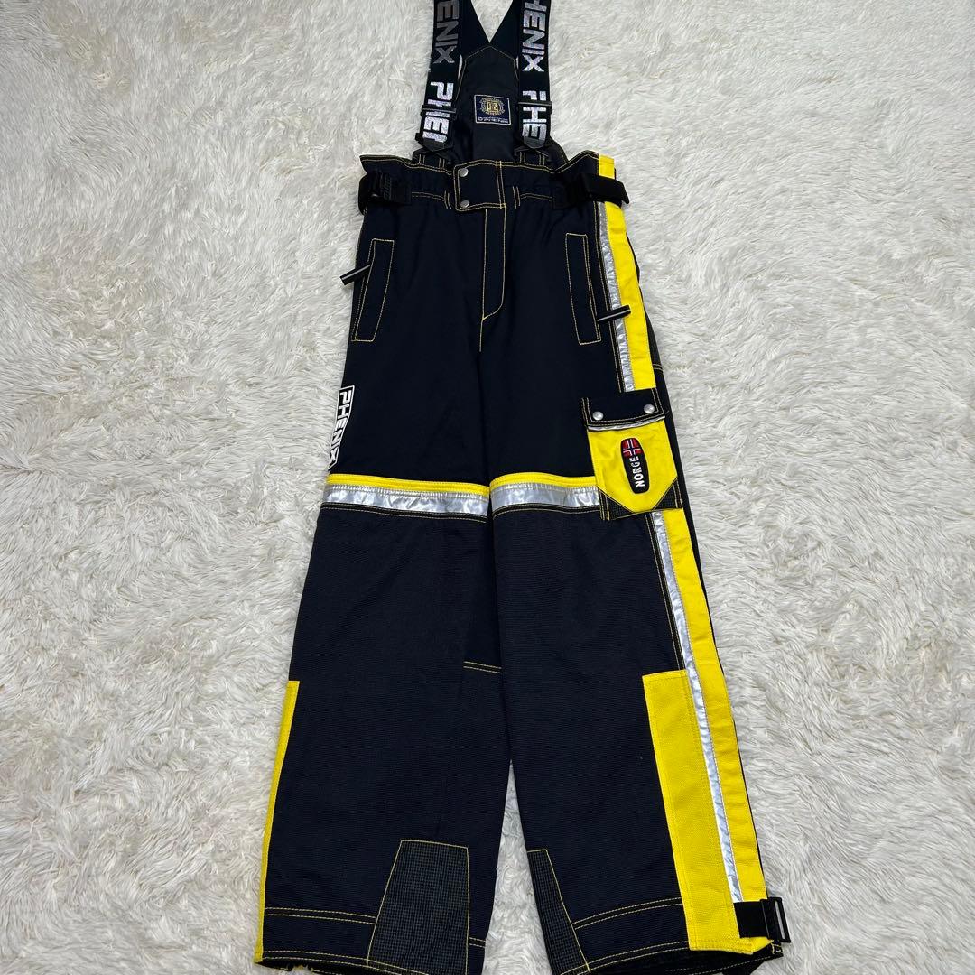 極美品 フェニックス スキーウェア ベスト L 黄色 3点セット FSG1026