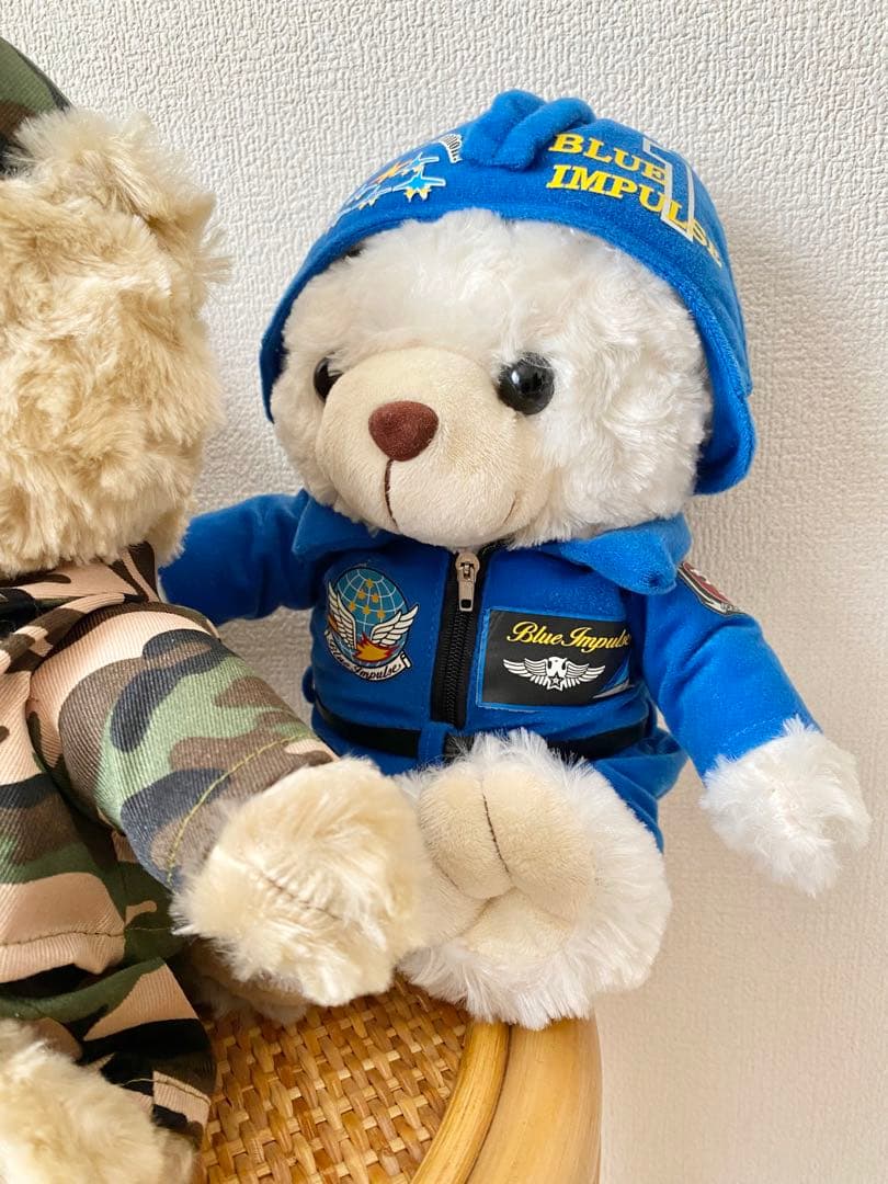 自衛隊 陸上自衛隊 航空自衛隊 ブルーベア 中サイズ ぬいぐるみ 3体セット