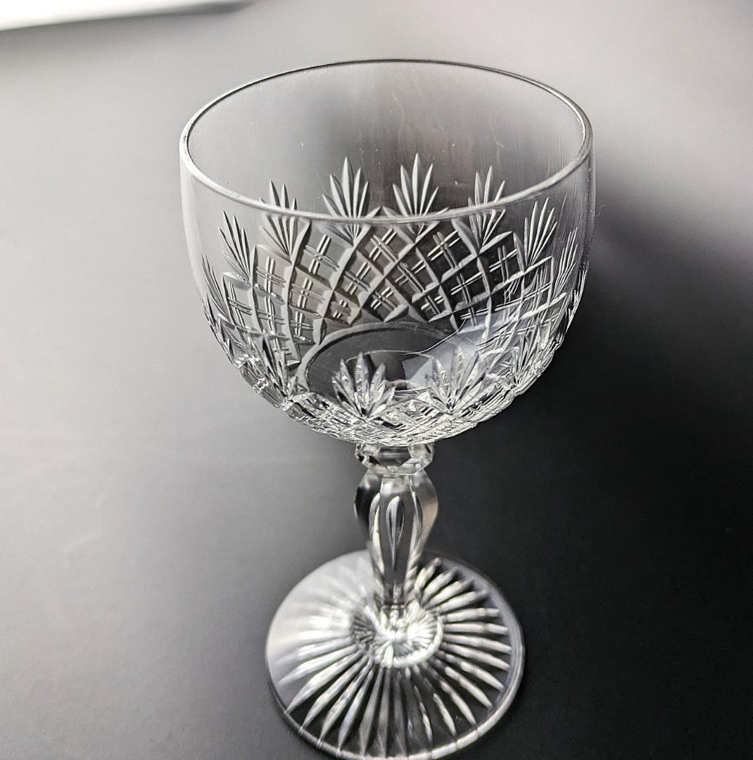 夫婦の語らいに★2個セット★オールド バカラ クリスタルワイングラス フランス