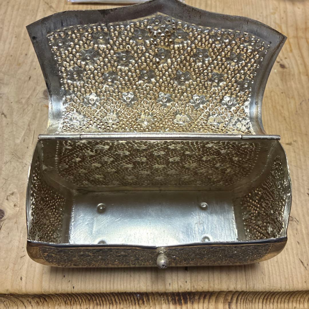 ビンテージ　銀細工　バック