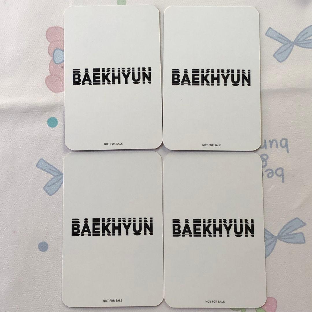 ベッキョン シリアル 日本 BAEKHYUN 当選 トレカ 4枚