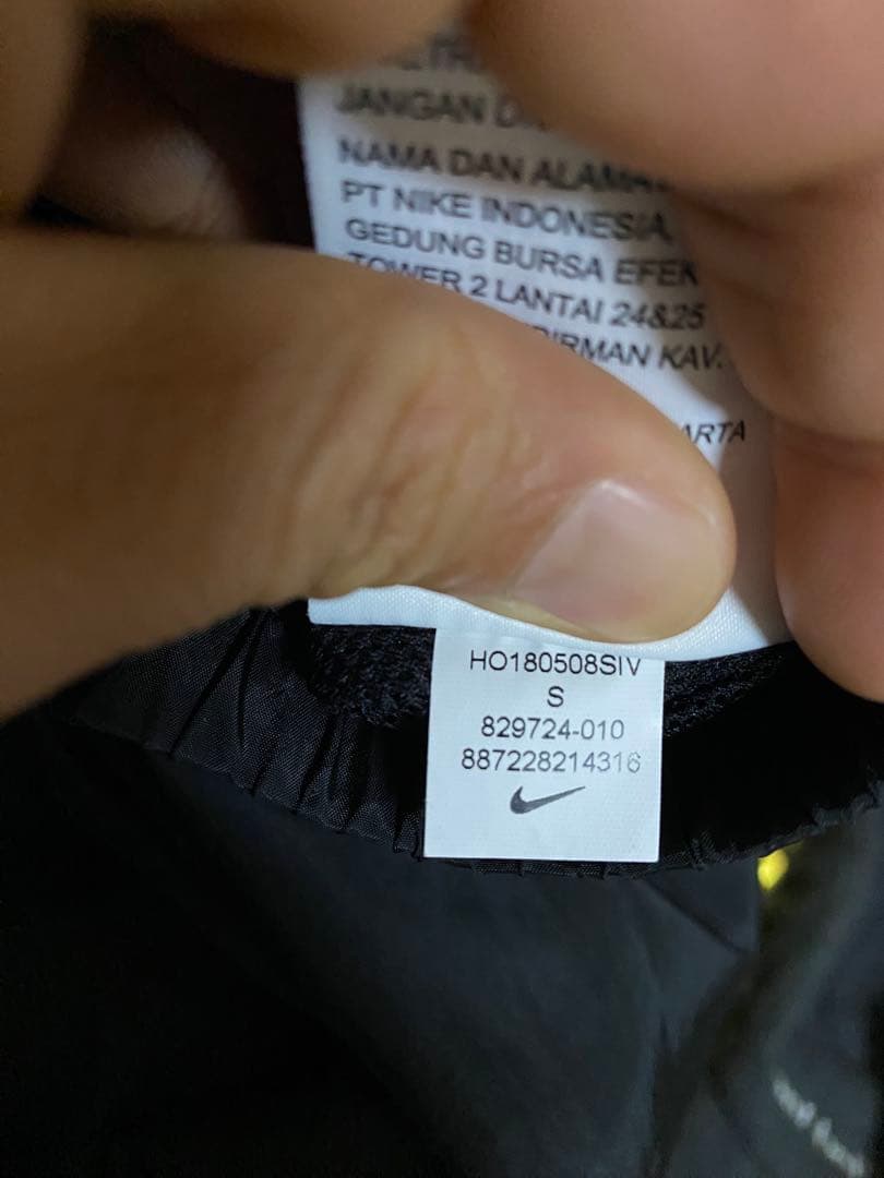 Nike メンズ ナイロンジャケット・パンツセット L ブラック