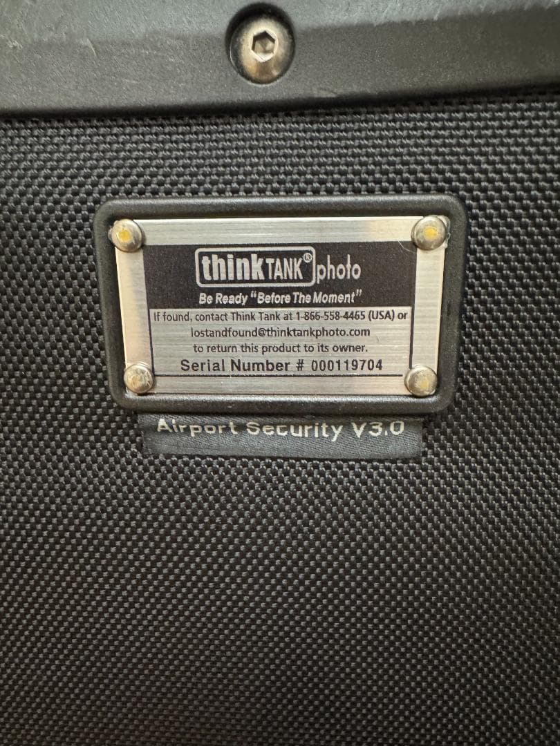 【セール‼️】Think Tank Airport Security V3.0 黒