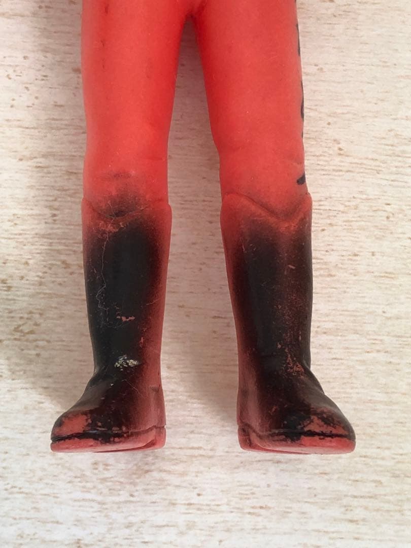 レインボーマン　ダッシュ2 炎の化身　ソフビ 無版権　パチ　当時物