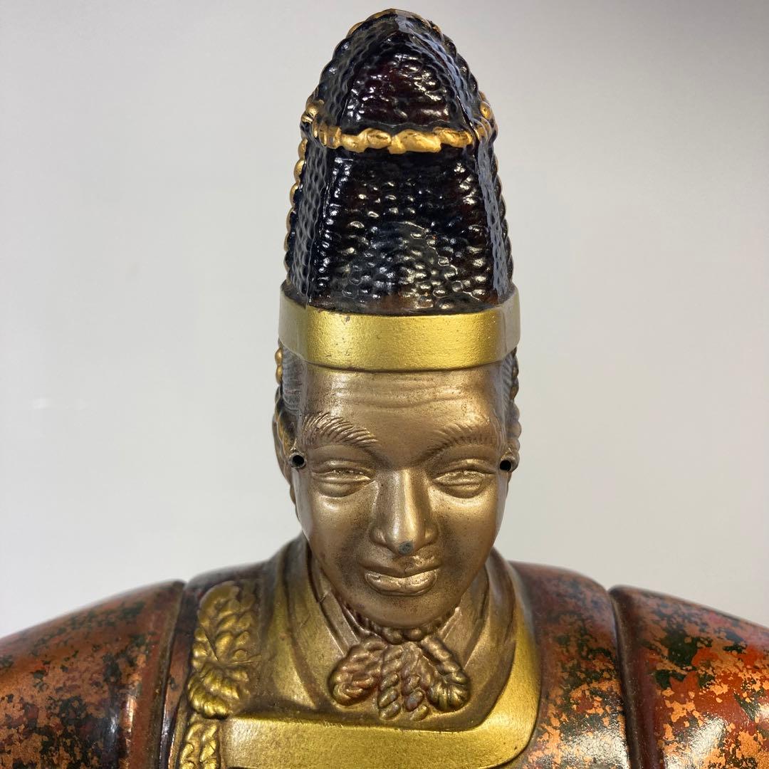 重厚な鋳物　『翁像』