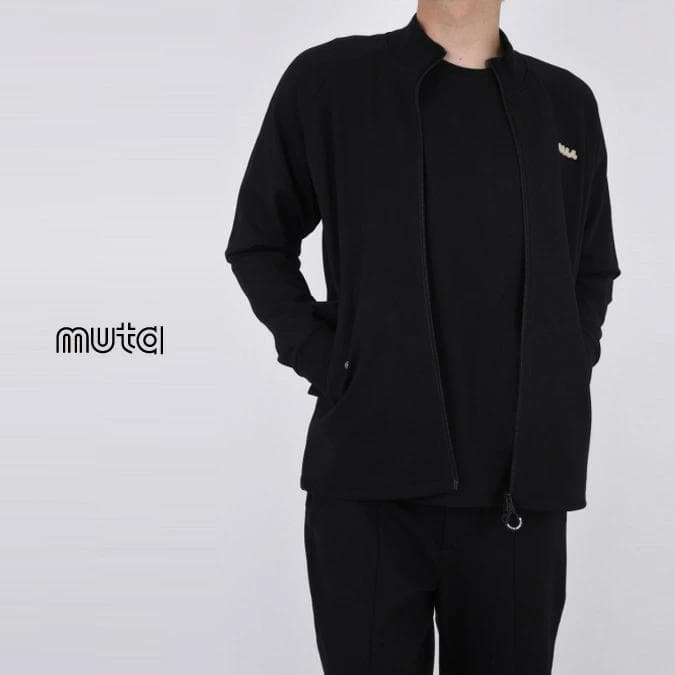 未使用 muta レディース ポンチブルゾン ダブルジップ ブルゾン 黒ブラック