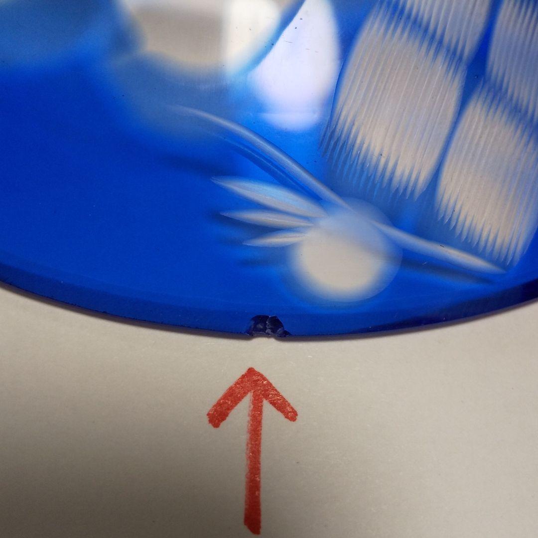 切子グラス&ソーサー6客組 昭和初期 ヴィンテージ