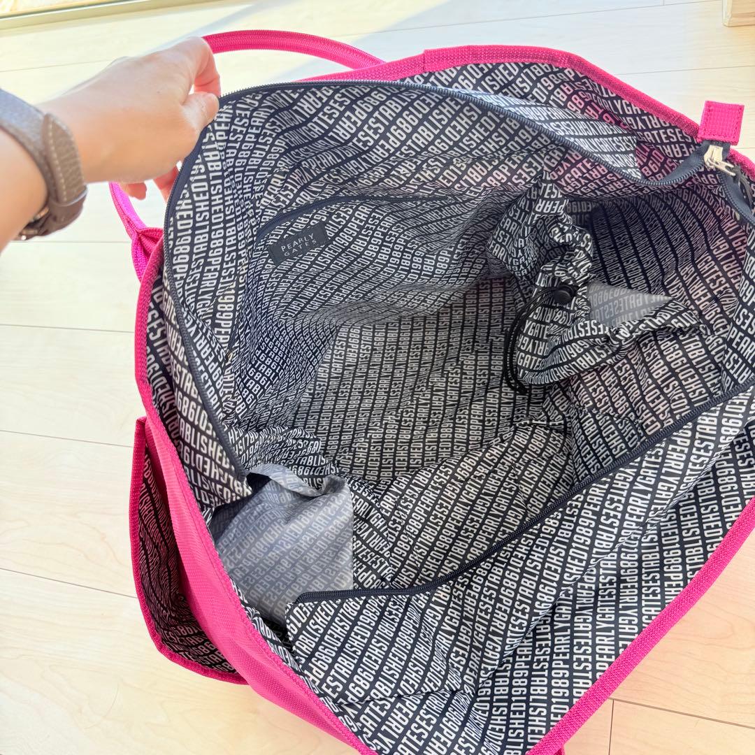 PEARLYGATES パーリーゲイツ　ピンク トート　ロッカーバック　ゴルフ