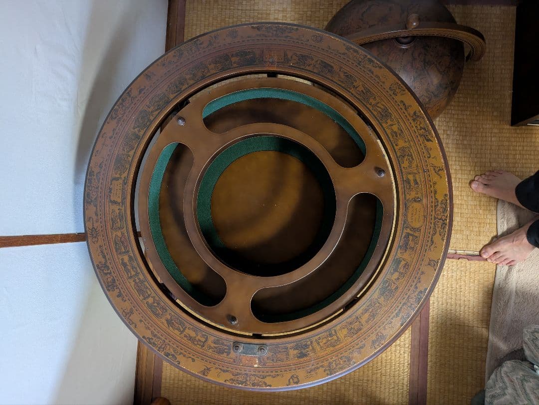 イタリア製地球儀 ワインラック キャスター付＊難有り