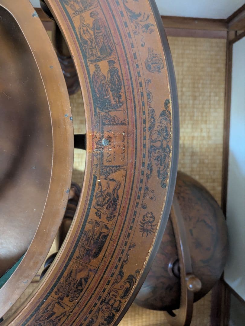 イタリア製地球儀 ワインラック キャスター付＊難有り