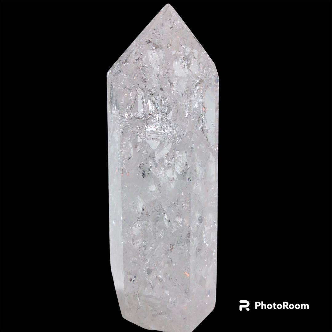 【オススメ】☆レインボー入りクラック水晶ポイント☆