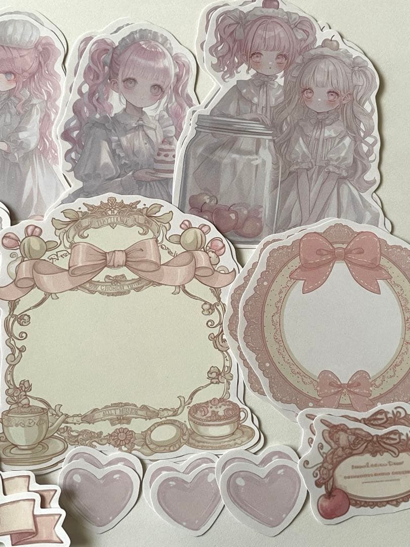 K-588-2 ☆1点限定☆コラージュ素材 コラージュシート カット素材 女の子