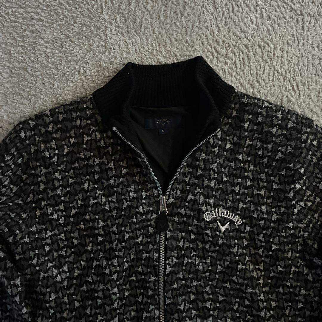 【超美品】Callawayジップアップジャケットブラック/グレー 美品 ゴルフ