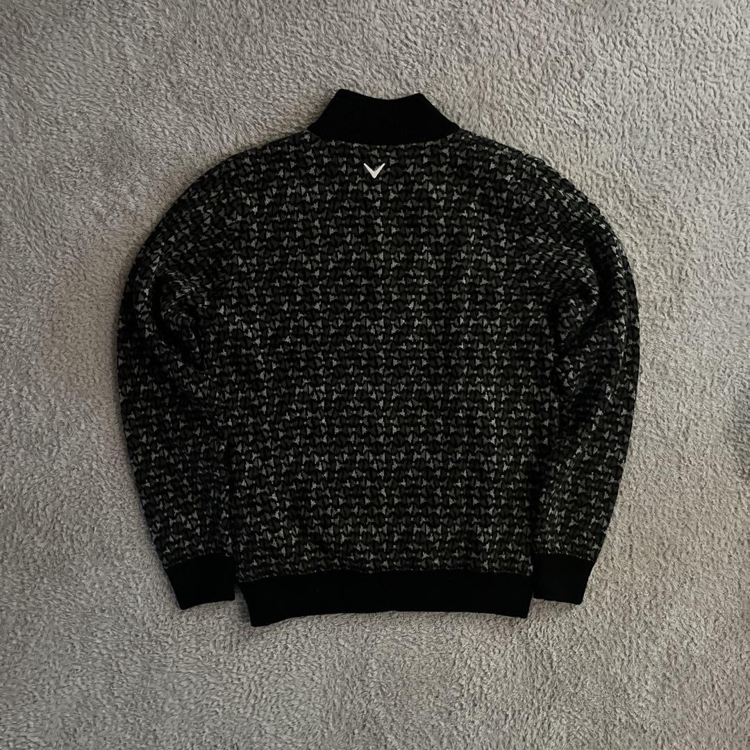 【超美品】Callawayジップアップジャケットブラック/グレー 美品 ゴルフ