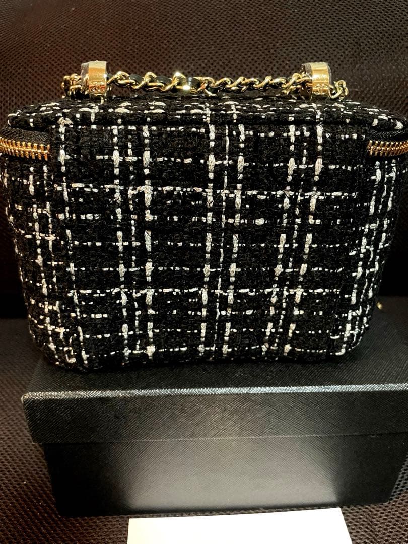CHANEL シャネル　ツイードバニティチェーン　ショルダーバッグ　ノベルティ