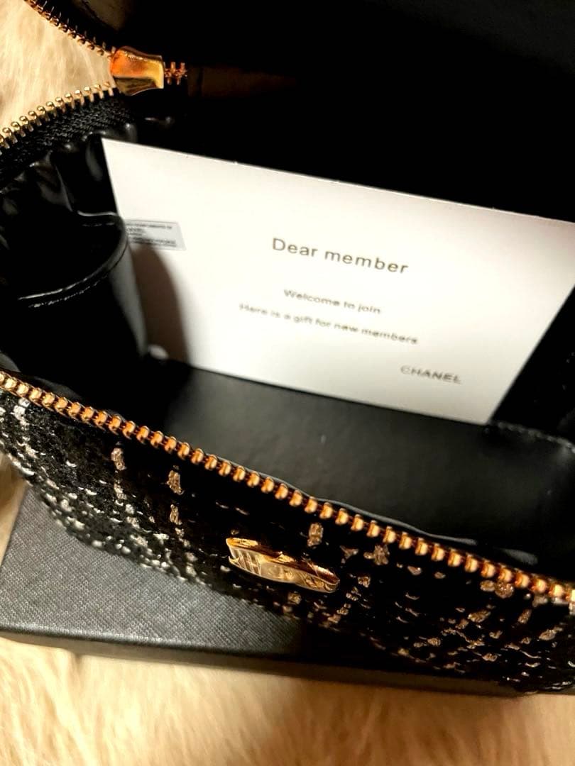 CHANEL シャネル　ツイードバニティチェーン　ショルダーバッグ　ノベルティ