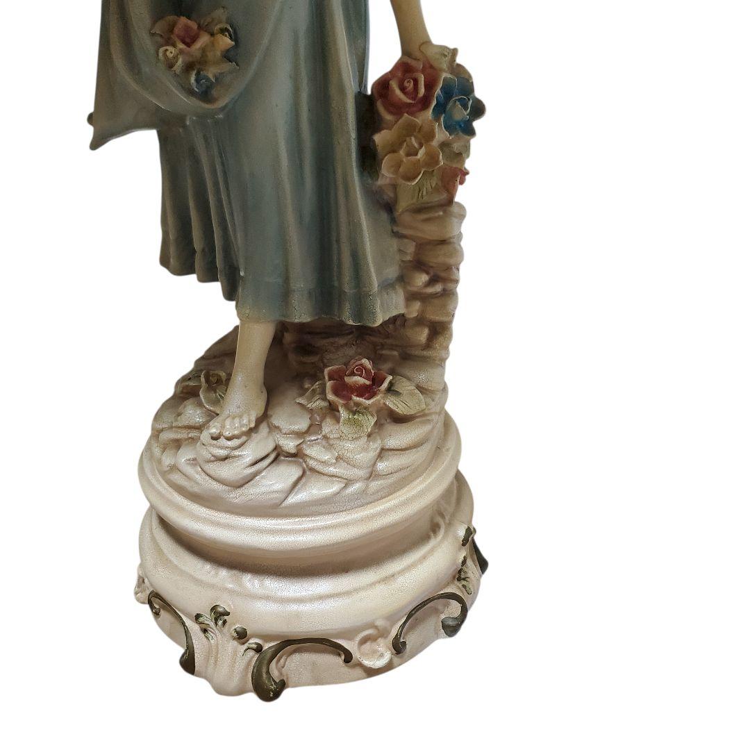 大幅値下げ【激レア/特大90cm】高級 陶器製 アンティークランプ 西洋美術