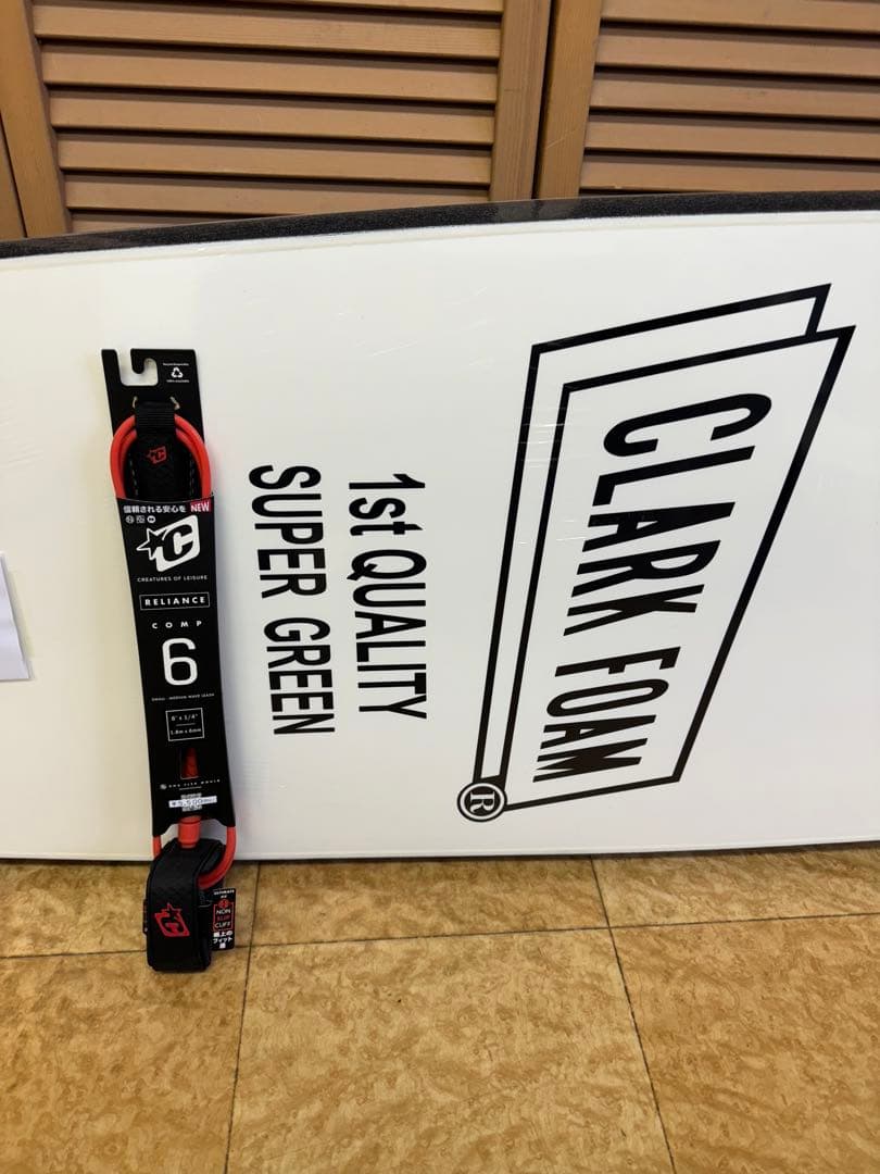 CLARK FOAM ソフトボード7''6' ケース リーシュコード付き