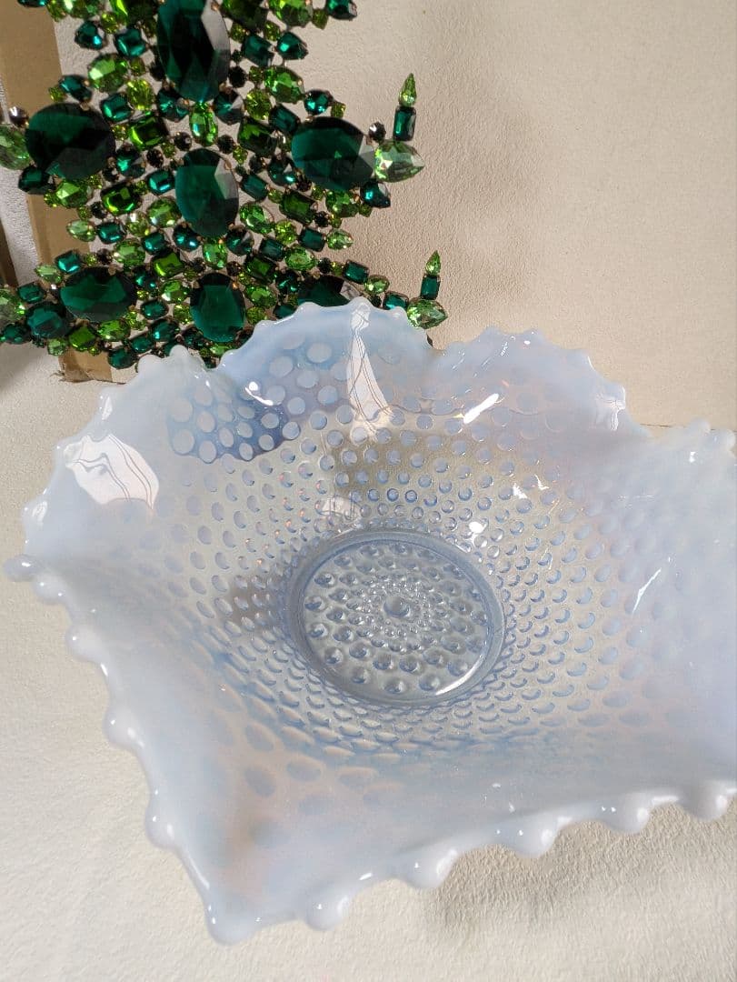 Duncan Miller社　ラージブルーオパルセントホブネイル　フリルボウル