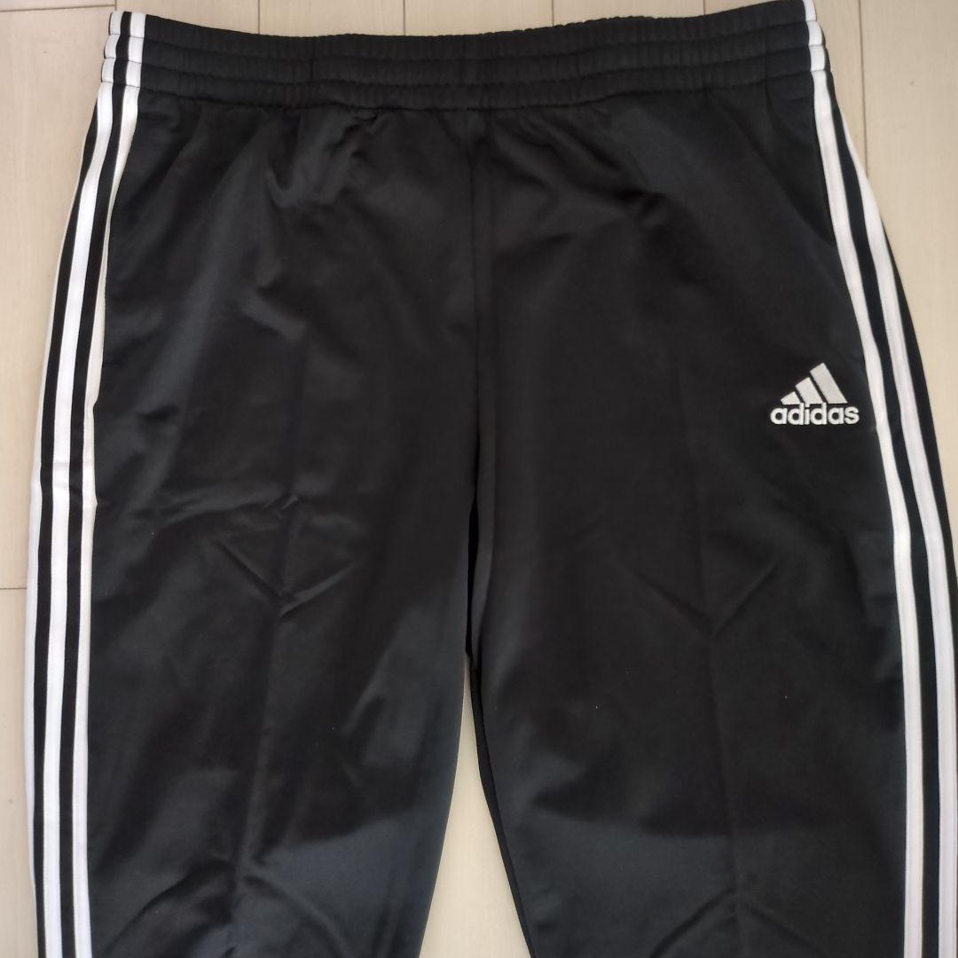 【新品タグ付・稀少品サイズ5XO】adidas ブラック ジャージ上下セット