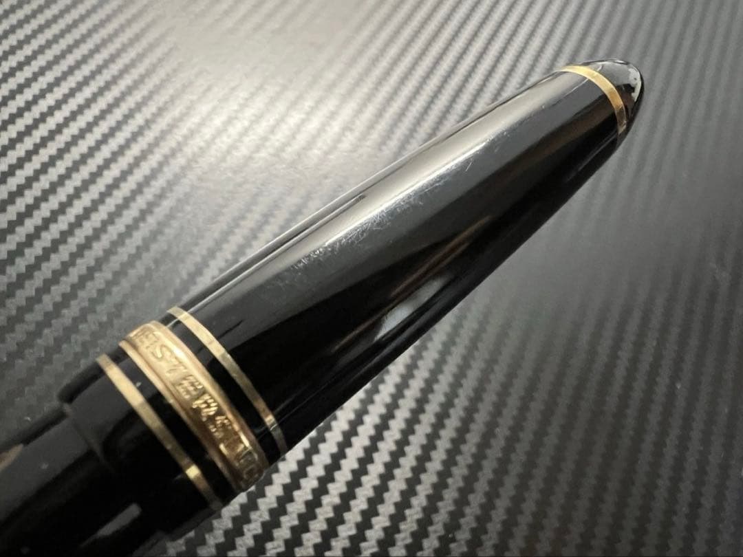 モンブラン 万年筆 美品 146 14C 全金 F 1980年代
