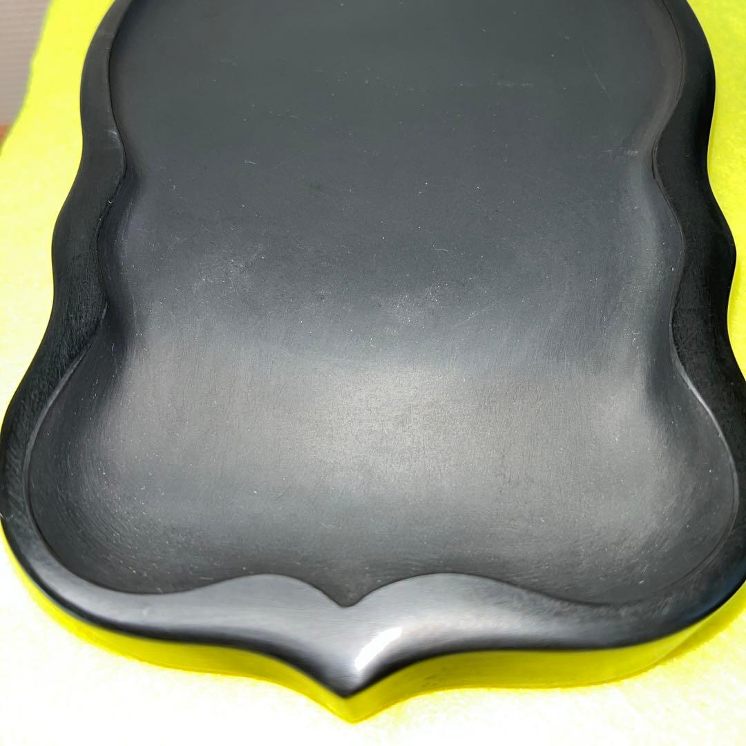 ⭕️雨畑硯　特殊研　名工　正峯　新品美品　四六寸大　希少美しい　女性好み
