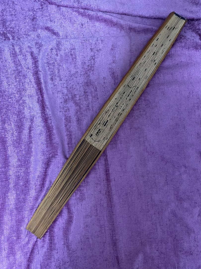 刀剣の業物 歴代列位者 扇面　巨大うちわの置物　古代飾り歴史物