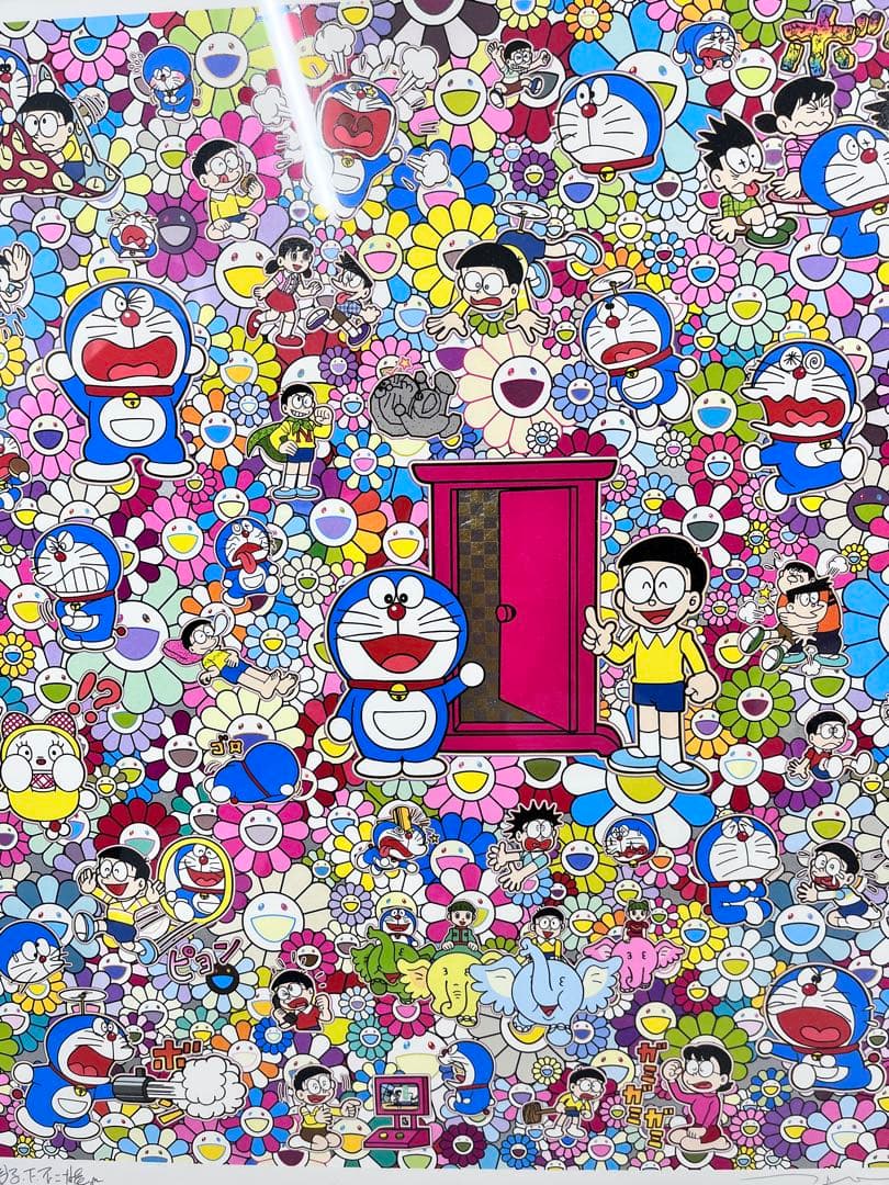 村上隆　TAKASHI MURAKAMI 額付きドラえもん どこでもドア