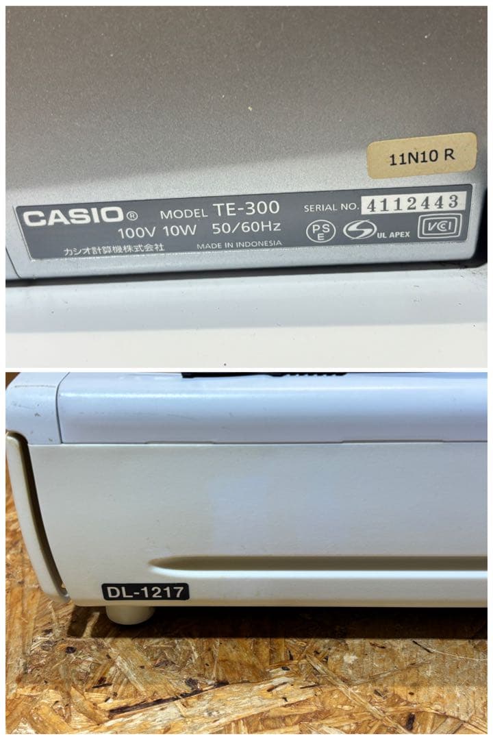 レジスター TE-300 DL-1217 カシオ