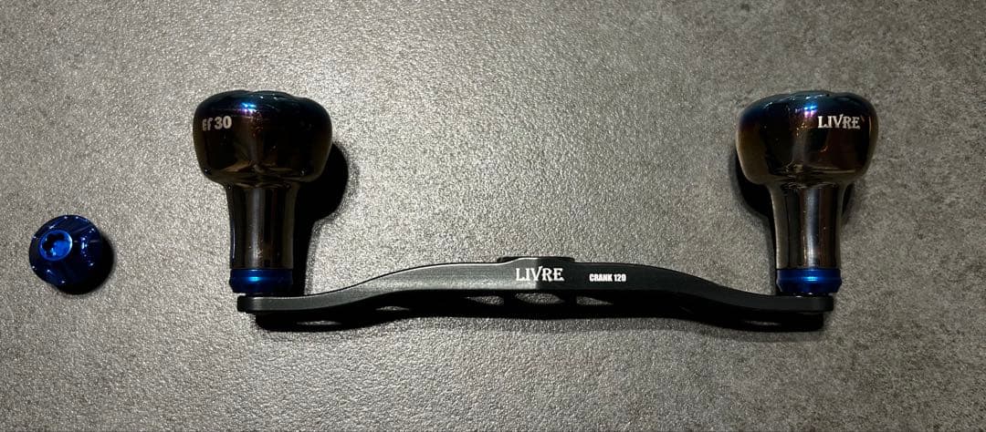 LIVRE CRANK 120 シマノ右巻き ガンメタ/ブルー